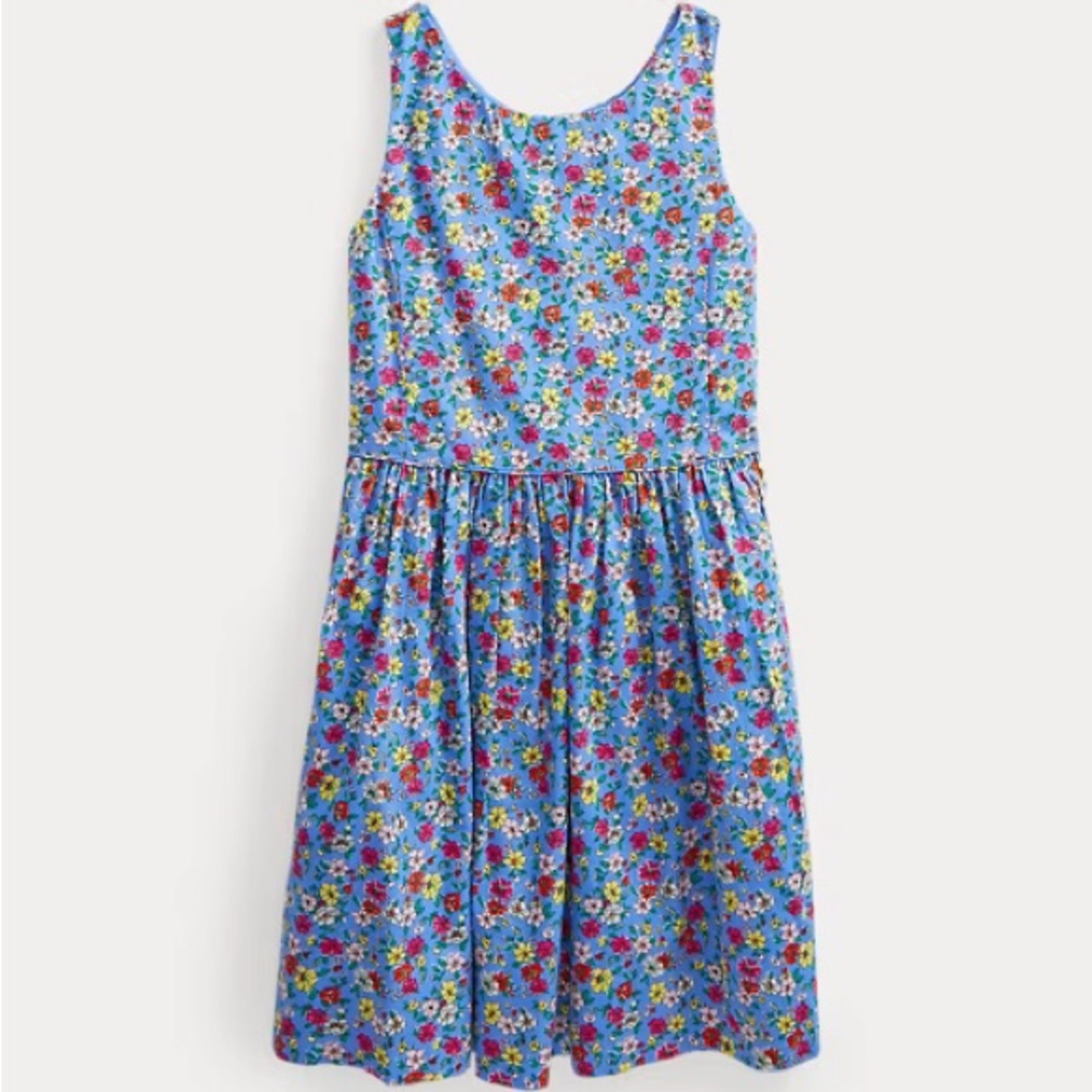 Polo Ralph Lauren Floral Blue Girls Dress